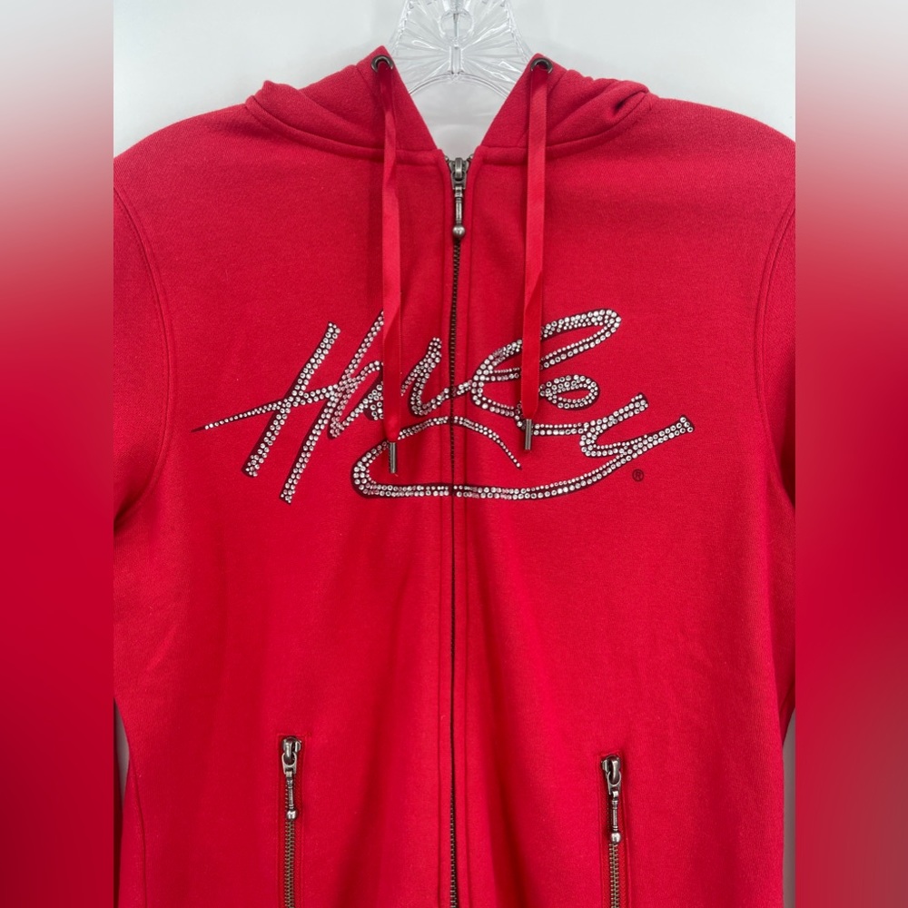 Harley-Davidson Women's Full Zip Hoodie With Embellished Graphics Size Medium